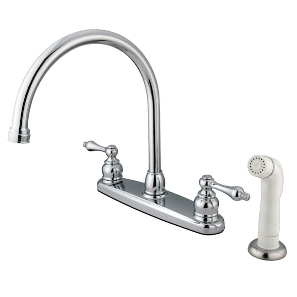 Vintage Centerset Kitchen Faucet, Chrome